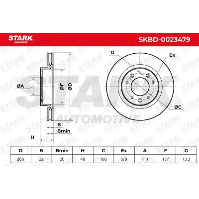 Brake Disc Stark SKBD-0023479 SKBD-0023479 - photo 4