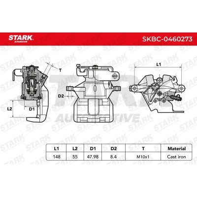 Brake Caliper Stark SKBC-0460273 SKBC-0460273 - photo 6