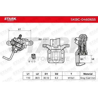 Brake Caliper Stark SKBC-0460655 SKBC-0460655 - photo 6
