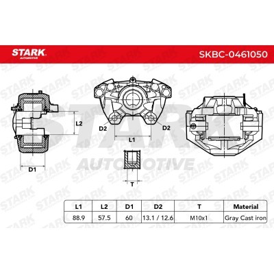 Brake Caliper Stark SKBC-0461050 SKBC-0461050 - photo 6