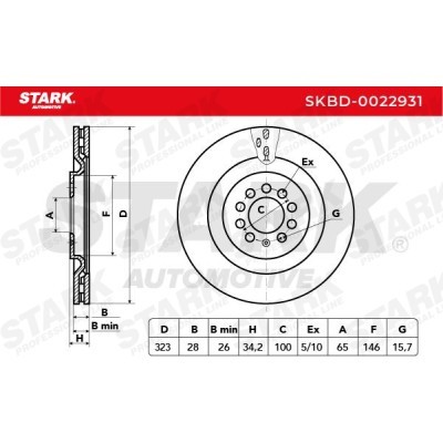 Brake Disc Stark SKBD-0022931 SKBD-0022931 - photo 5