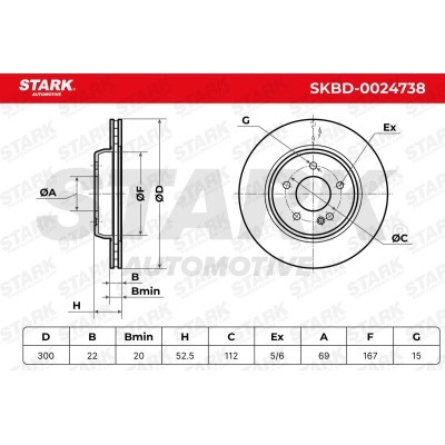 Brake Disc Stark SKBD-0024738 SKBD-0024738 - photo 6