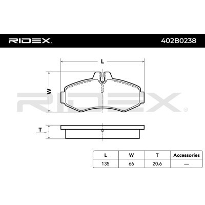 Brake Pads Set RIDEX 402B0238 402B0238 - photo 7