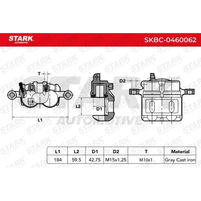 Brake Caliper Stark SKBC-0460062 SKBC-0460062 - photo 4