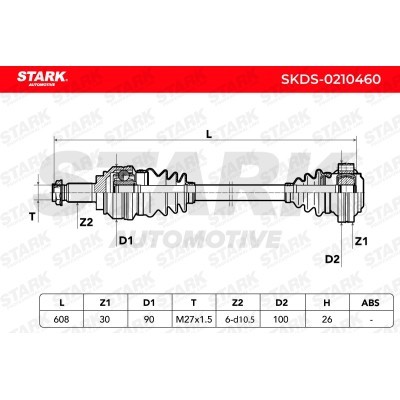 Drive Shaft Stark SKDS-0210460 SKDS-0210460 - photo 6