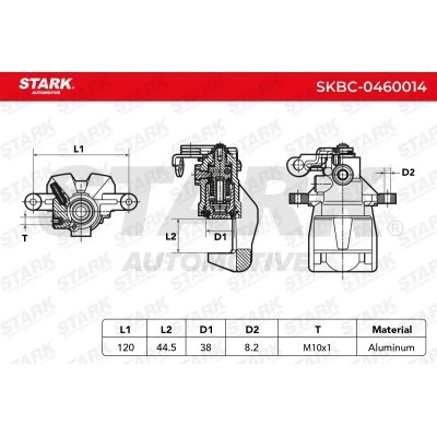 Brake Caliper Stark SKBC-0460014 SKBC-0460014 - photo 3
