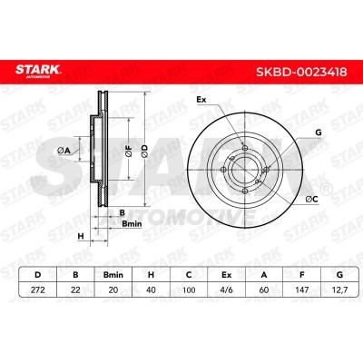 Brake Disc Stark SKBD-0023418 SKBD-0023418 - photo 5