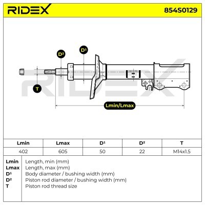 Shock Absorber RIDEX 854S0129 854S0129 - photo 6