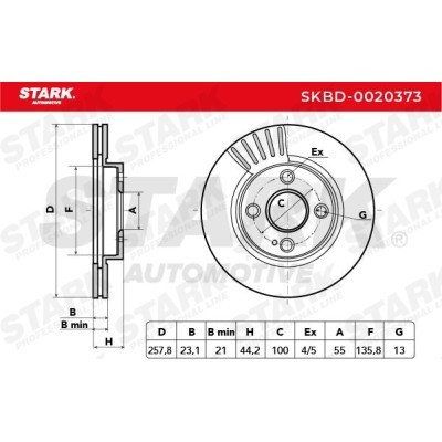 Brake Disc Stark SKBD-0020373 SKBD-0020373 - photo 5