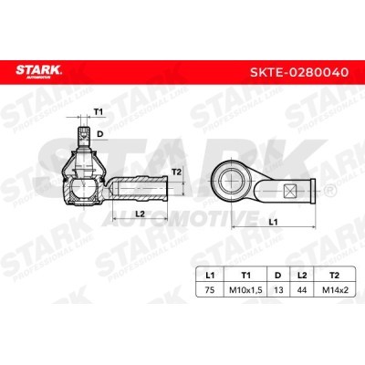 Tie Rod End Stark SKTE-0280040 SKTE-0280040 - photo 2