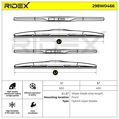 Wiper Blade RIDEX 298W0466 298W0466 - photo 6