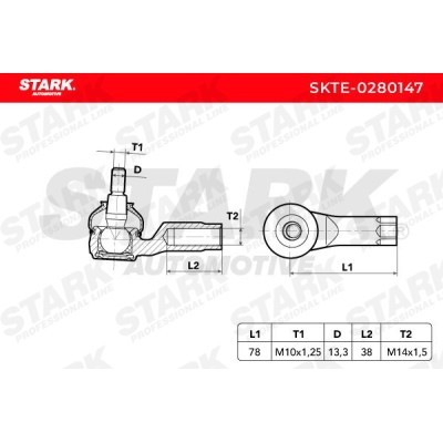 Tie Rod End Stark SKTE-0280147 SKTE-0280147 - photo 6