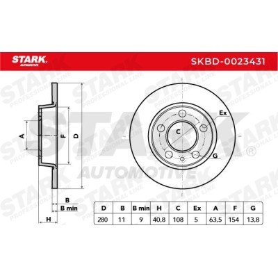 Brake Disc Stark SKBD-0023431 SKBD-0023431 - photo 5