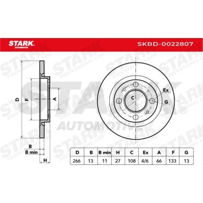 Brake Disc Stark SKBD-0022807 SKBD-0022807 - photo 4
