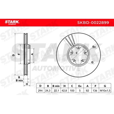 Brake Disc Stark SKBD-0022899 SKBD-0022899 - photo 5