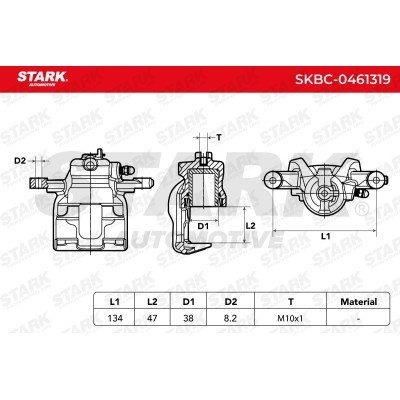 Brake Caliper Stark SKBC-0461319 SKBC-0461319 - photo 6