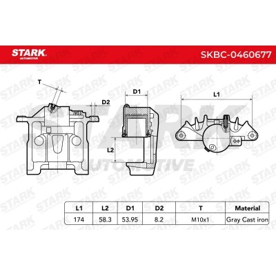 Brake Caliper Stark SKBC-0460677 SKBC-0460677 - photo 6