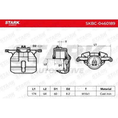 Brake Caliper Stark SKBC-0460189 SKBC-0460189 - photo 8