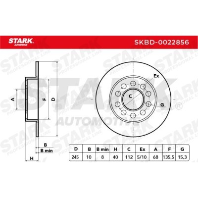 Brake Disc Stark SKBD-0022856 SKBD-0022856 - photo 4