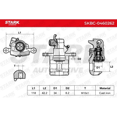 Brake Caliper Stark SKBC-0460262 SKBC-0460262 - photo 5