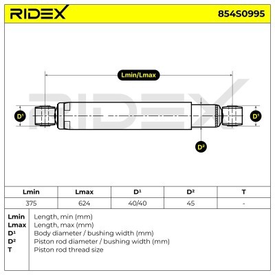 Shock Absorber RIDEX 854S0995 854S0995 - photo 5