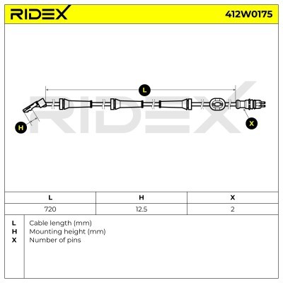 ABS Sensor RIDEX 412W0175 412W0175 - photo 7