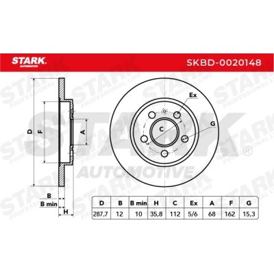 Brake Disc Stark SKBD-0020148 SKBD-0020148 - photo 7