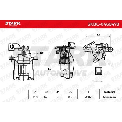 Brake Caliper Stark SKBC-0460478 SKBC-0460478 - photo 6