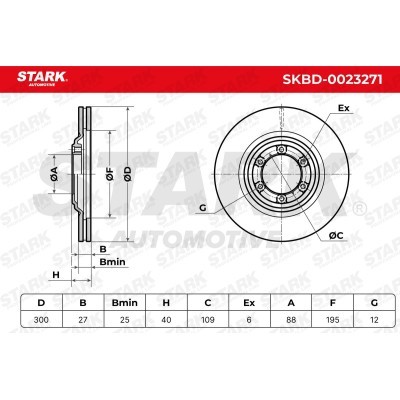Brake Disc Stark SKBD-0023271 SKBD-0023271 - photo 7