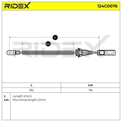 Cable Pull, Parking Brake RIDEX 124C0076 124C0076 - photo 5