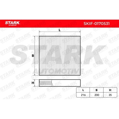 Cabin Air Filter Stark SKIF-0170531 SKIF-0170531 - photo 2