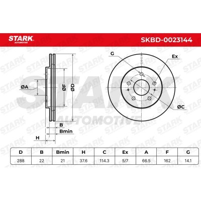 Brake Disc Stark SKBD-0023144 SKBD-0023144 - photo 6