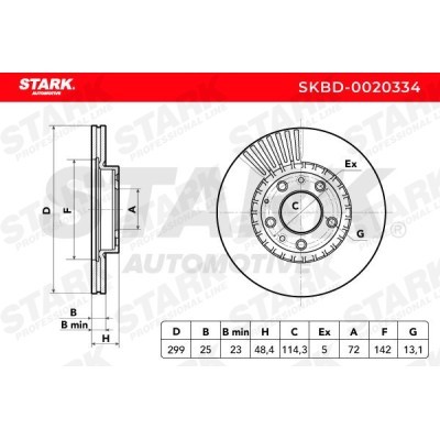 Brake Disc Stark SKBD-0020334 SKBD-0020334 - photo 7