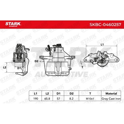 Brake Caliper Stark SKBC-0460257 SKBC-0460257 - photo 6