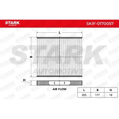 Cabin Air Filter Stark SKIF-0170057 SKIF-0170057 - photo 2