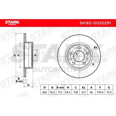 Brake Disc Stark SKBD-0020291 SKBD-0020291 - photo 7