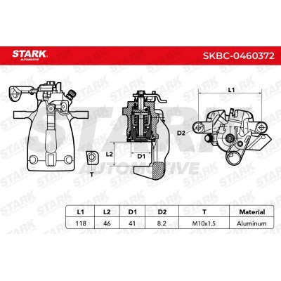 Brake Caliper Stark SKBC-0460372 SKBC-0460372 - photo 4