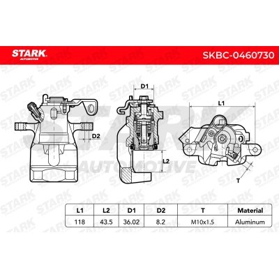 Brake Caliper Stark SKBC-0460730 SKBC-0460730 - photo 6