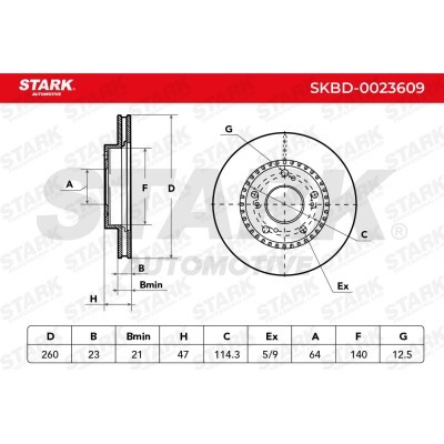 Brake Disc Stark SKBD-0023609 SKBD-0023609 - photo 6