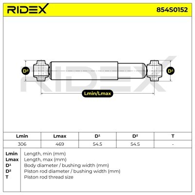 Shock Absorber RIDEX 854S0152 854S0152 - photo 7