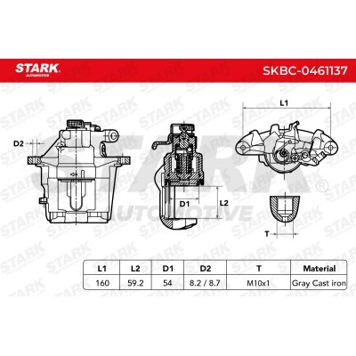 Brake Caliper Stark SKBC-0461137 SKBC-0461137 - photo 8