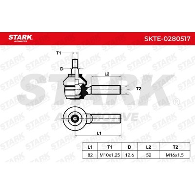 Tie Rod End Stark SKTE-0280517 SKTE-0280517 - photo 6