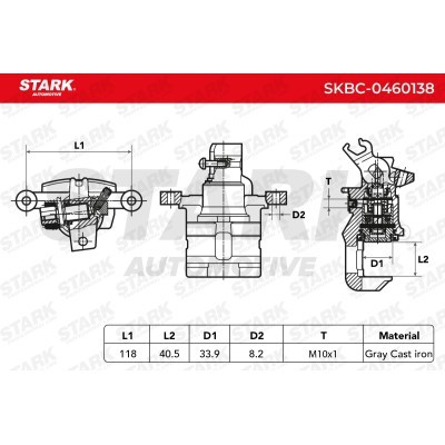 Brake Caliper Stark SKBC-0460138 SKBC-0460138 - photo 5