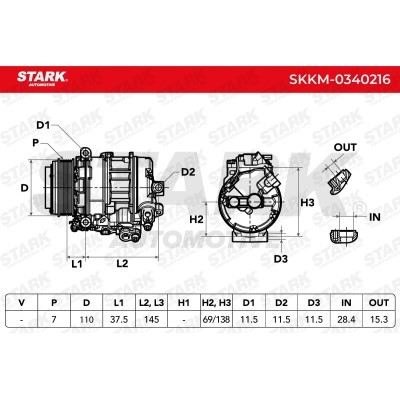 Compressor, Air Conditioning SKKM-0340216 - photo 7