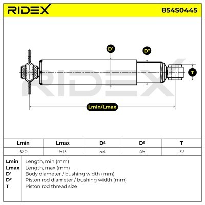 Shock Absorber RIDEX 854S0445 854S0445 - photo 8