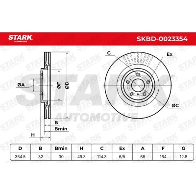 Brake Disc Stark SKBD-0023354 SKBD-0023354 - photo 5
