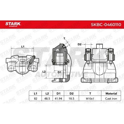 Brake Caliper Stark SKBC-0460110 SKBC-0460110 - photo 7