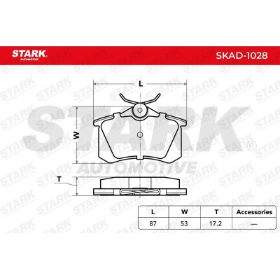 Brake Pads Set Stark SKAD-1028 SKAD-1028 - photo 3