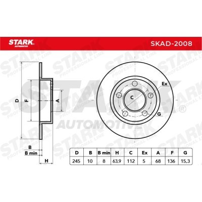 Brake Disc Stark SKAD-2008 SKAD-2008 - photo 5