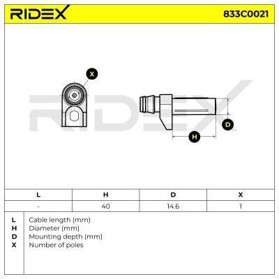 Crankshaft Pulse Sensor RIDEX 833C0021 833C0021 - photo 4